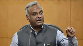 कर्नाटक के गृह मंत्री और कांग्रेस नेता प्रियांक खरगे। (फाइल फोटो।)