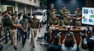 हीरो फिनकॉर्प में ₹12.84 करोड़ साइबर ठगी के मामले में दिल्ली पुलिस ने चीनी सिंडिकेट का किया पर्दाफाश। (एआई जेनरेटेड इमेज)