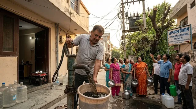 नहाने के लिए खरीद रहे 20 लीटर की बोतलें! वैशाली में दूषित पानी और ट्रांस हिंडन में बिजली कटौती से हाहाकार
