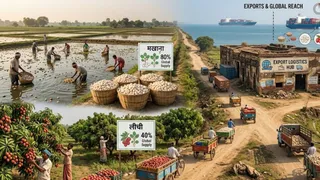 देश के कुल निर्यात में बिहार का हिस्सा (एआई जेनरेटेड तस्वीर)