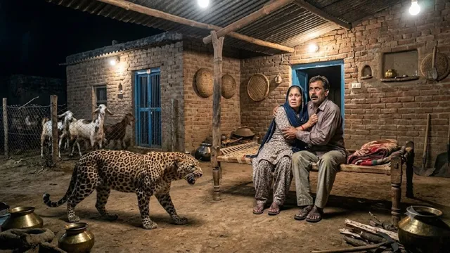बिजनौर: घर के आंगन में घुसा गुलदार, पति-पत्नी की मुश्किल से बची जान; अन्य स्थान पर पशुशाला में घुसकर बछड़े को मार डाला
