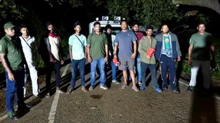 हाथियों की मौजूदगी की सूचना पर वन विभाग अलर्ट। जागरण