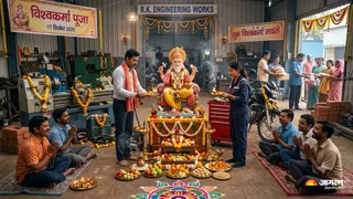 विश्वकर्मा पूजा नियम (Picture Credits- AI Images)