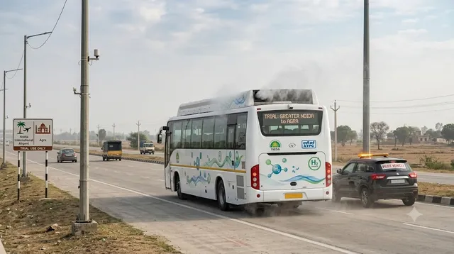 ग्रेटर नोएडा-आगरा के बीच सफर होगा आसान, हाइड्रोजन बसों का ट्रायल जारी; कब से शुरू होगी सेवा?