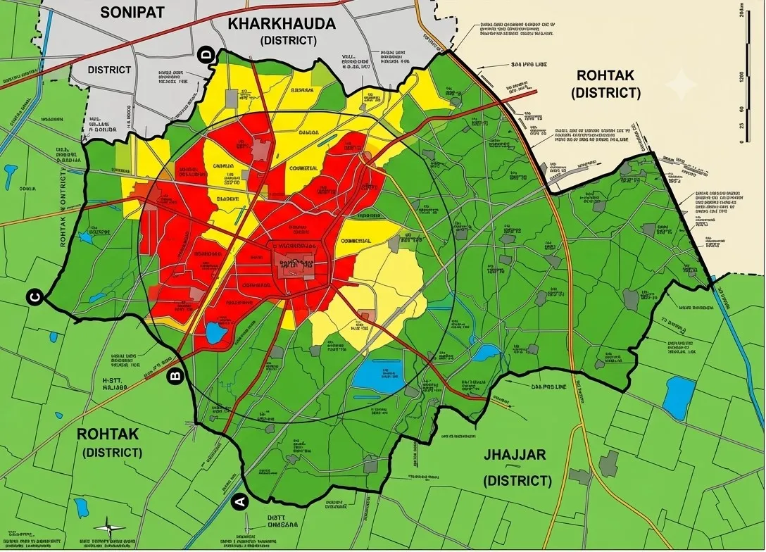 kharkhoda map