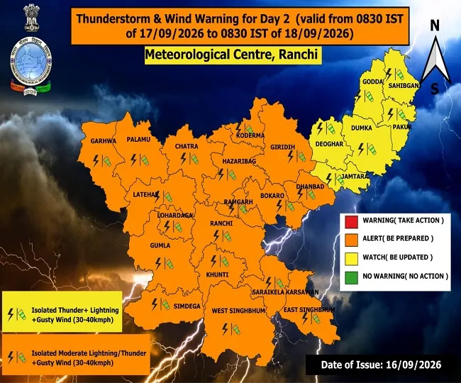 Jharkhand Weather Update