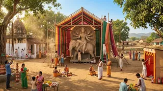 11 अक्टूबर को कलश स्थापना, 18-19 को महाअष्टमी और 21 को विजयादशमी (AI Generated Image)
