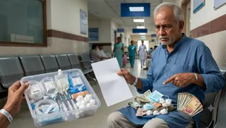 अस्पताल के बिलों का सबसे बड़ा सच (एआई से बनाई गई सांकतिक तस्वीर)