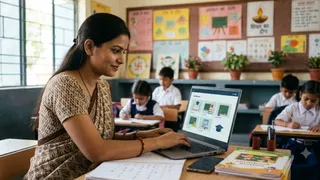बीएड शिक्षकों के लिए 6 महीने का ब्रिज कोर्स शुरू (यह तस्वीर AI द्वारा जनरेट की गई है।)