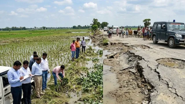 पटना में बाढ़ का पानी घटने के बाद प्रशासन अलर्ट, फसल क्षति और खराब हुई सड़कों का आकलन शुरू
