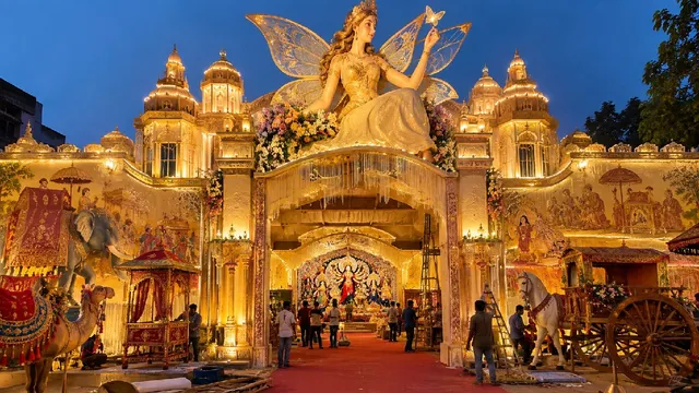 रांची में इस बार परी लोक की तर्ज पर सजेगा दुर्गा पूजा पंडाल, 40 फीट ऊंचे पंडाल में दिखेगी सुनहरी दुनिया