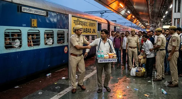 गाजियाबाद स्टेशन पर यात्रियों की सेहत से खिलवाड़, 247 अवैध वेंडर पकड़े, बेच रहे थे दूषित पानी-मिलावटी खाना