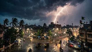 19 सितंबर को बिहार में गरज-चमक के साथ बारिश के आसार, कई जिलों में चलेगी तेज हवा (AI Generated Image)