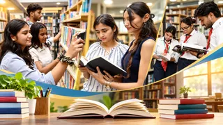 बरेली में आयोजित पुस्तक मेले में मौजूद युवक और युवतियां जागरण