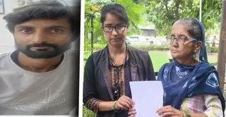 विशाल और वकील के साथ उसकी मां। जागरण