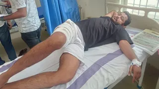 घायल जवान का चल रहा इलाज। जागरण