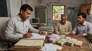 बक्सर में बड़ा पंचायत घोटाला (एआई जेनरेटेड तस्वीर)