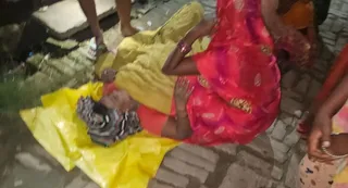 घायल महिला। जागरण