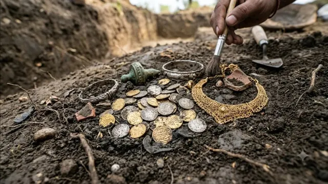 सुलतानपुर में मिला मध्य और प्राचीनकाल का खजाना, 200 साल से टीले में दफ्न थी दुर्लभ संपत्ति