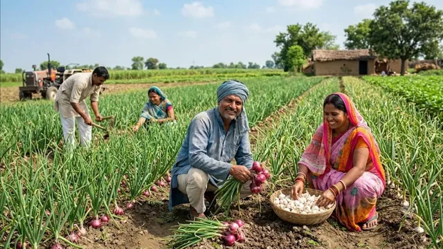 यूपी में लहसुन-प्याज की खेती करने वाले किसानों को सरकार देगी पैसा, 40% अनुदान से आर्थिक स्थिति होगी मजबूत
