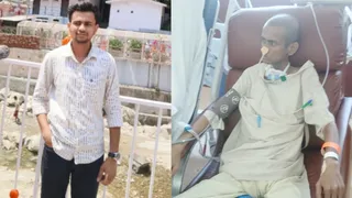 बीमारी से पहले और बाद का हर्ष का फोटो