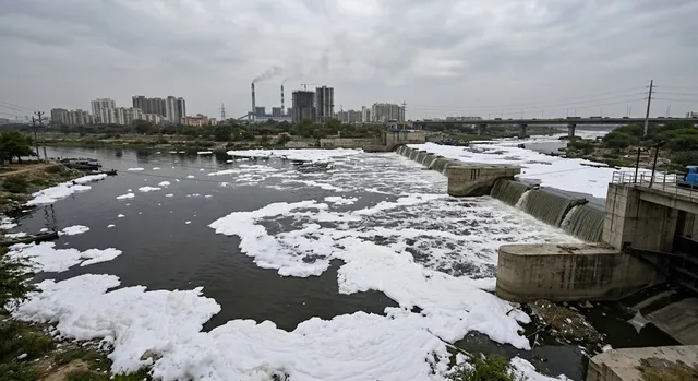 जलस्तर घटा या बढ़ा प्रदूषण... मानसून में फिर जहरीली हुई यमुना, कालिंदी कुंज में दिखने लगा जानलेवा झाग