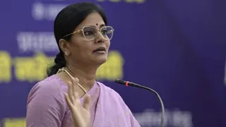 प्रयगाराज में बोलतीं केंद्रीय मंत्री अनुप्रिया पटेल। जागरण