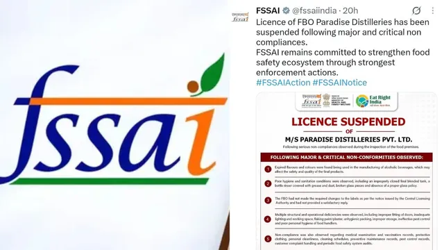 हिमाचल में एक्सपायरी फ्लेवर और कलर से बन रही थी शराब, FSSAI ने 16 साल पुरानी कंपनी का लाइसेंस सस्पेंड किया - fssai suspends himachal distillery license over expired flavors