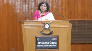 गुजरात विश्वविद्यालय की पूर्व कुलपति नीरजा गुप्ता(फोटो: सोशल मीडिया)