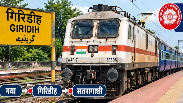 गिरिडीह से कोलकाता तक सीधी ट्रेन सेवा को मिली हरी झंडी, दुर्गा पूजा से पहले पटरी पर दाैड़ेगी
