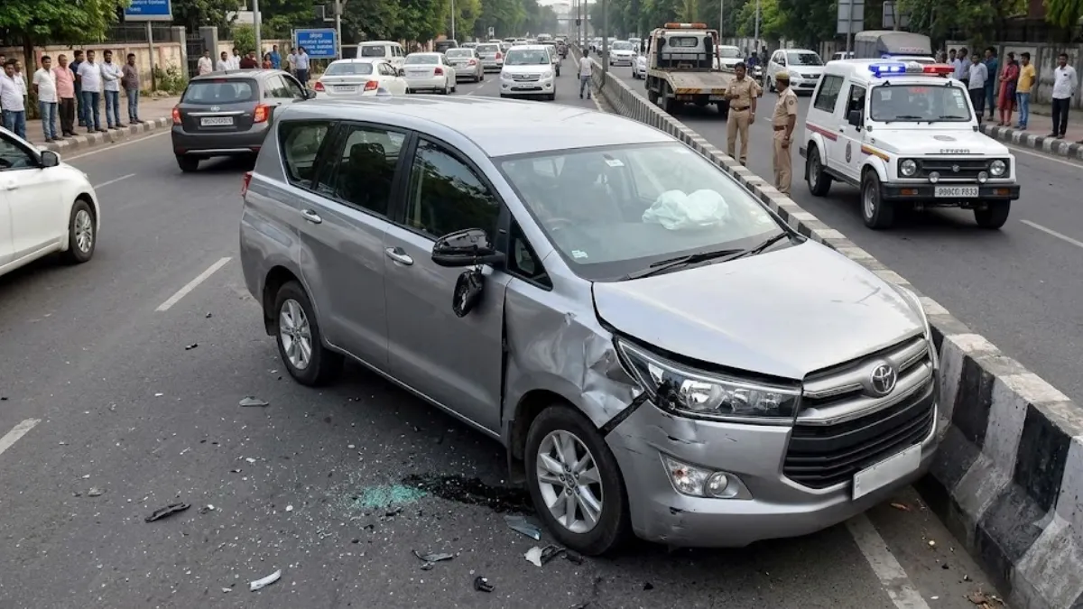 हैदराबाद: गणेश विसर्जन से लौटते वक्त इनोवा कार हादसे का शिकार, चार लोगों की मौत