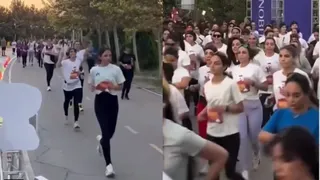 तेहरान में महिलाओं ने दौड़ में नहीं पहना हिजाब (फोटो-सोशल मीडिया)