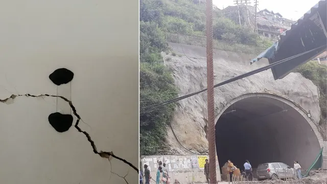 शिमला के सिमट्री में 12 भवनों में आई दरारें, प्रशासन ने फोरलेन कार्य रोका; ढली-संजौली बाईपास सड़क भी प्रभावित
