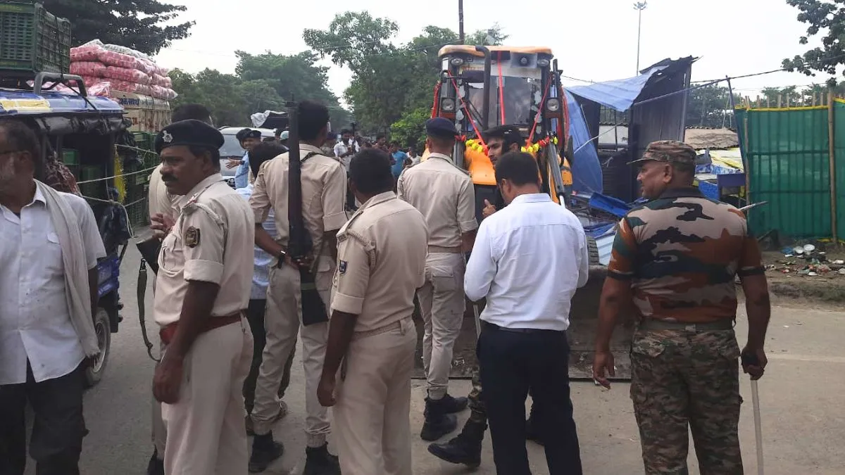 dalsinghsarai sh88 encroachment demolition 1
