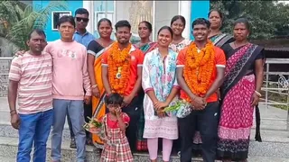 अनमोल और संजीत का हुआ भव्य स्वागत
