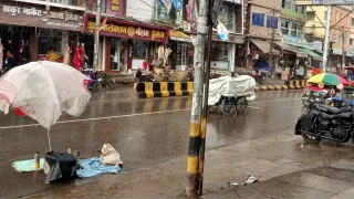 सुपौल में बारिश। फोटो जागरण