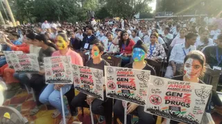 चंडीगढ़ में Gen Z नशे के खिलाफ हुआ एकजुट। फोटो : संजय घिल्डियाल
