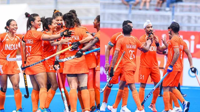 एशियन गेम्स 2026 में 'भगवा जर्सी' पर फिर छिड़ा घमासान, नीले रंग में क्यों नहीं दिखी भारतीय हॉकी टीम?