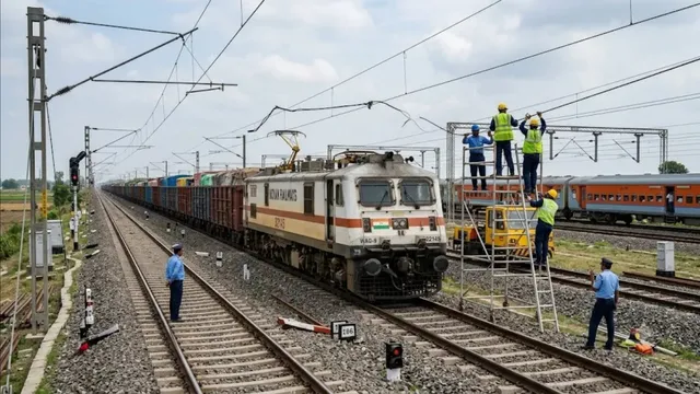 अमरोहा में कटी OHE लाइन में मालगाड़ी पहुंचने से मचा हड़कंप, आधे घंटे तक थमी रहीं कई ट्रेनें