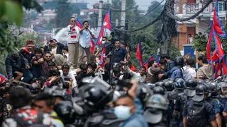 प्रदूषण फैलाने वाले देशों के खिलाफ आवाज उठा रही नेपाल की जेन जी पीढ़ी (फोटो- रॉयटर)