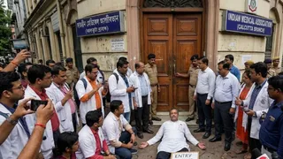 IMA की चुनावी बैठक में कोलकाता शाखा को नहीं मिली एंट्री (यह तस्वीर AI द्वारा जनरेट की गई है।)