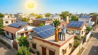 सोमवार को दिल्ली सरकार ने 'पीएम सूर्य घर, मुफ्त बिजली योजना' के लिए आधिकारिक पंजीकरण पोर्टल का शुभारंभ किया। एआई इमेज