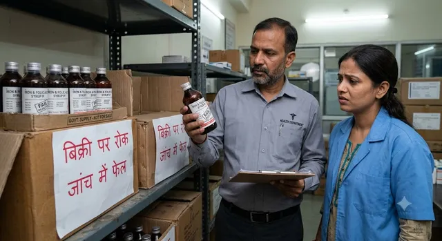 अस्पतालों में सप्लाई होने वाला आयरन-फोलिक एसिड सीरप जांच में फेल, स्वास्थ्य विभाग ने लगाई रोक