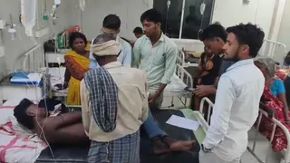 सदर अस्पताल में चल रहा सन्नी कुमार का उपचार।