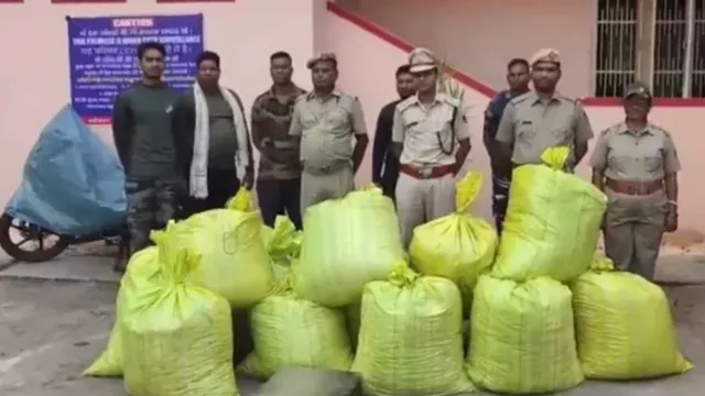 ओडिशा के गजपति में 1 करोड़ से अधिक का गांजा जब्त, अंतरराज्यीय तस्करी की साजिश नाकाम