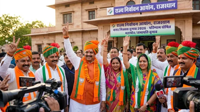राजस्थान निकाय चुनाव परिणाम: 301 में से 197 निकायों पर भाजपा का परचम, कांग्रेस को मिलीं 94 सीटें

