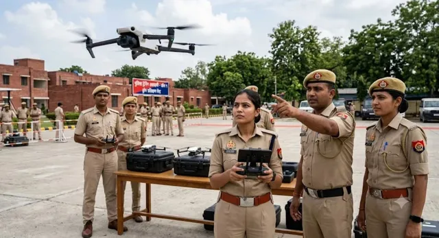 शस्त्र चलाने वाले पुलिसकर्मी अब चलाएंगे ड्रोन, यूपी के हर थाने के आरक्षकों को मिलेगी स्पेशल ट्रेनिंग
