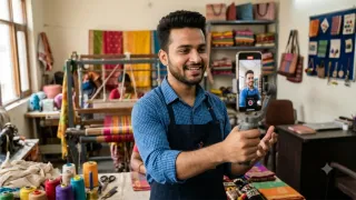 लाभार्थी बनाएंगे रील्स। फोटो: एआई जनरेटेड