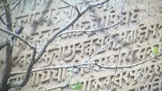 रोहतासगढ़ के कठौतिया घाट का संस्कृत शिलालेख। जागरण