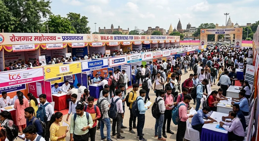 Prayagraj Rozgar Mahotsav: नौकरी की तलाश कर रहे युवाओं के लिए बड़ा मौका, प्रयागराज में 24 सितंबर को लगेगा रोजगार मेला 4 fcbf96bc ec54 4310 824c f616717da1e6 1790048981951